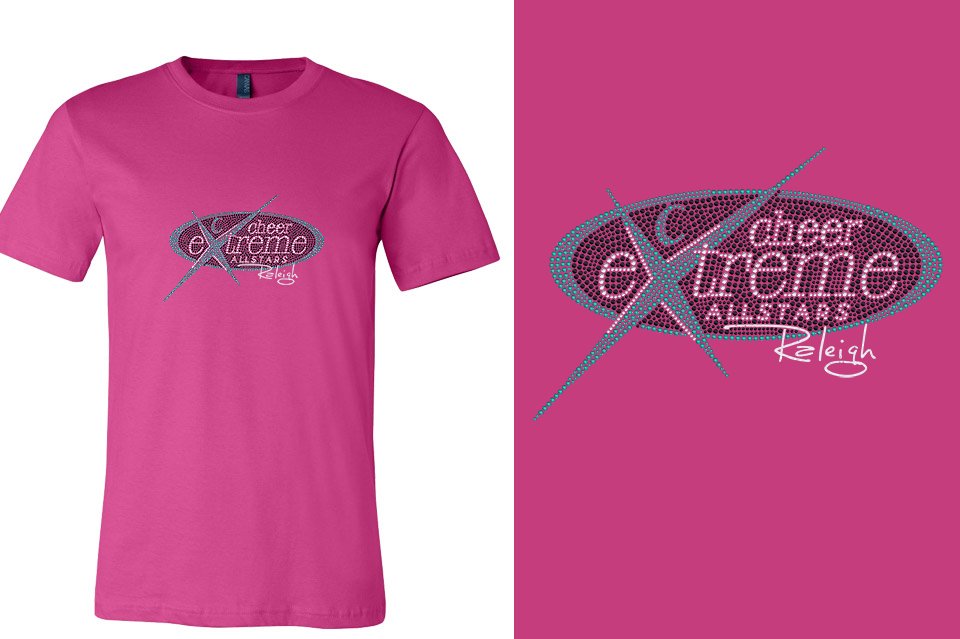 Rhinestones Cheer Extreme Raleigh Unisex T-Shirt