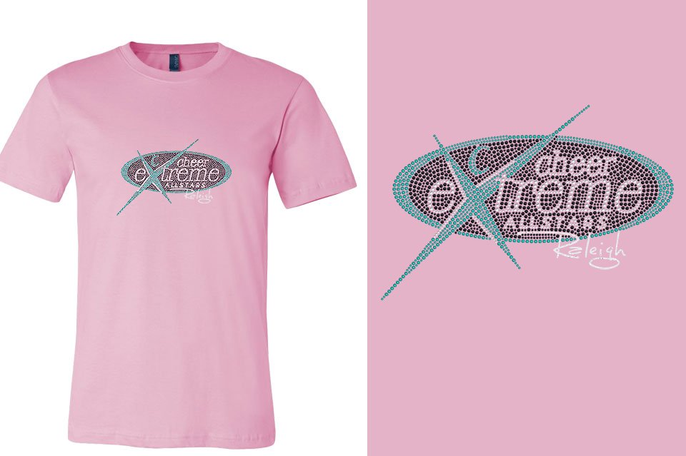 Rhinestones Cheer Extreme Raleigh Unisex T-Shirt