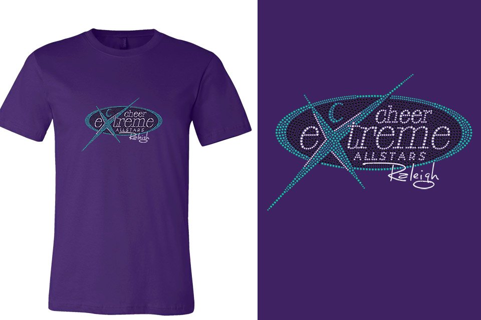 Rhinestones Cheer Extreme Raleigh Unisex T-Shirt