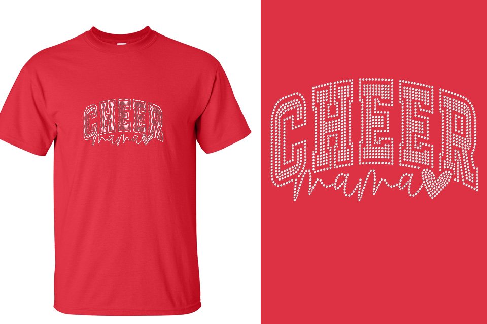 Rhinestones Cheer Extreme Cheer Mama Raleigh Unisex T-Shirt