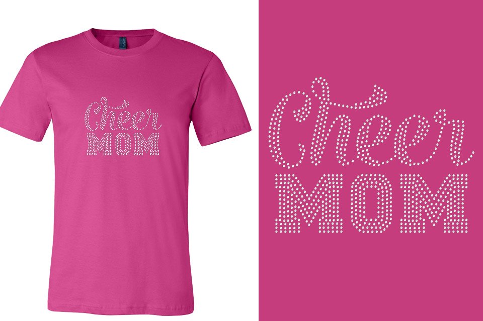 Rhinestones Cheer Extreme Cheer Mom Raleigh Unisex T-Shirt
