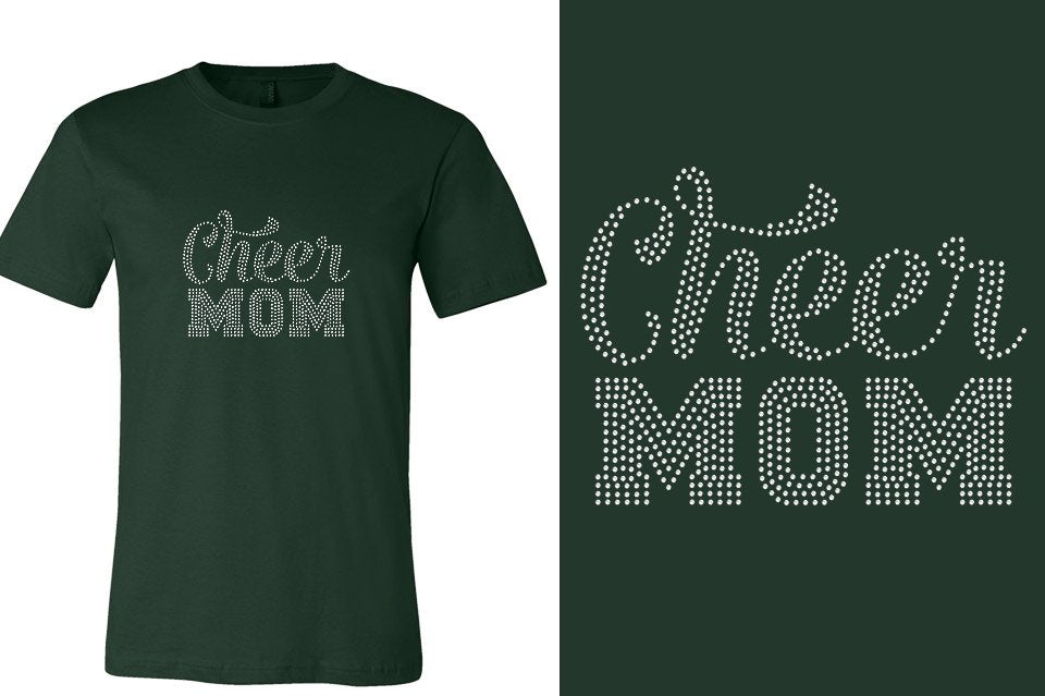 Rhinestones Cheer Extreme Cheer Mom Raleigh Unisex T-Shirt