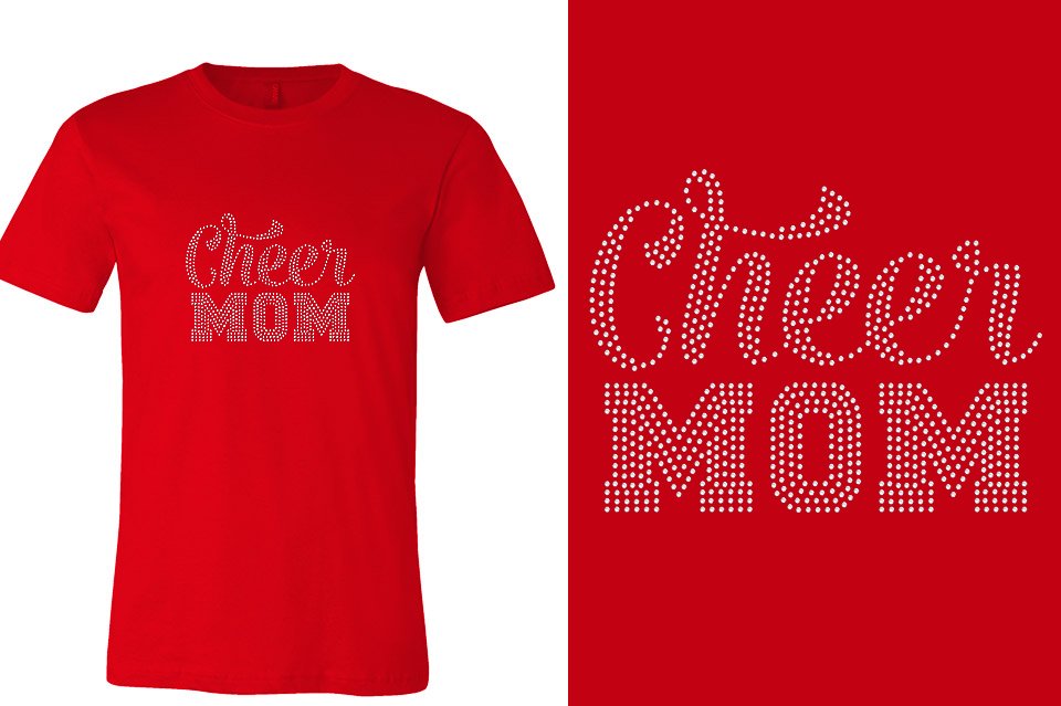 Rhinestones Cheer Extreme Cheer Mom Raleigh Unisex T-Shirt