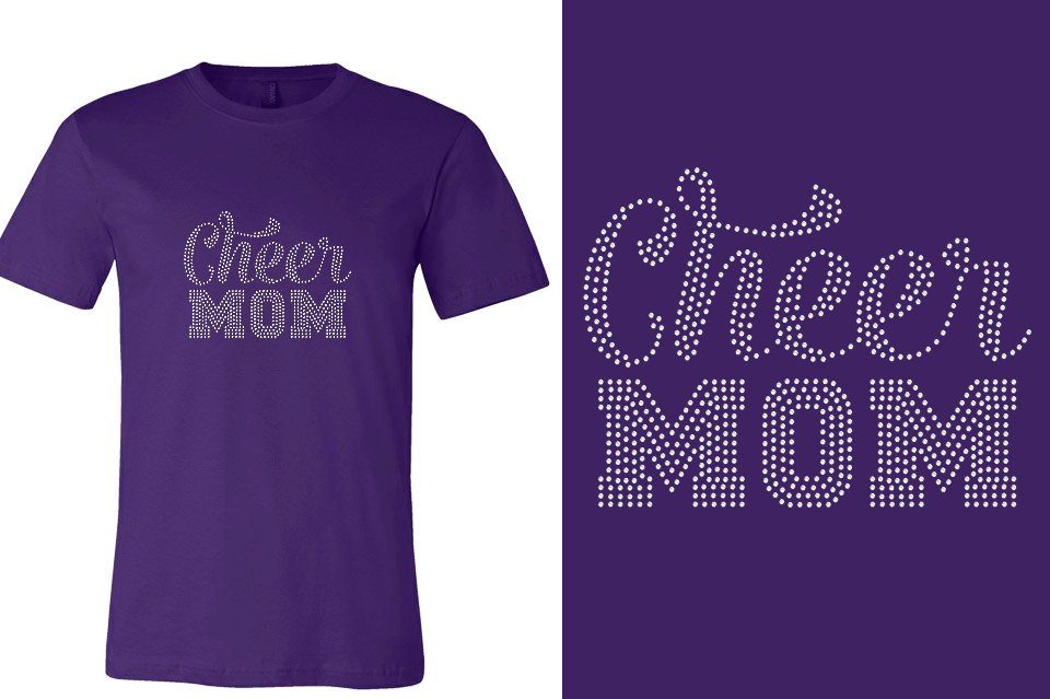 Rhinestones Cheer Extreme Cheer Mom Raleigh Unisex T-Shirt