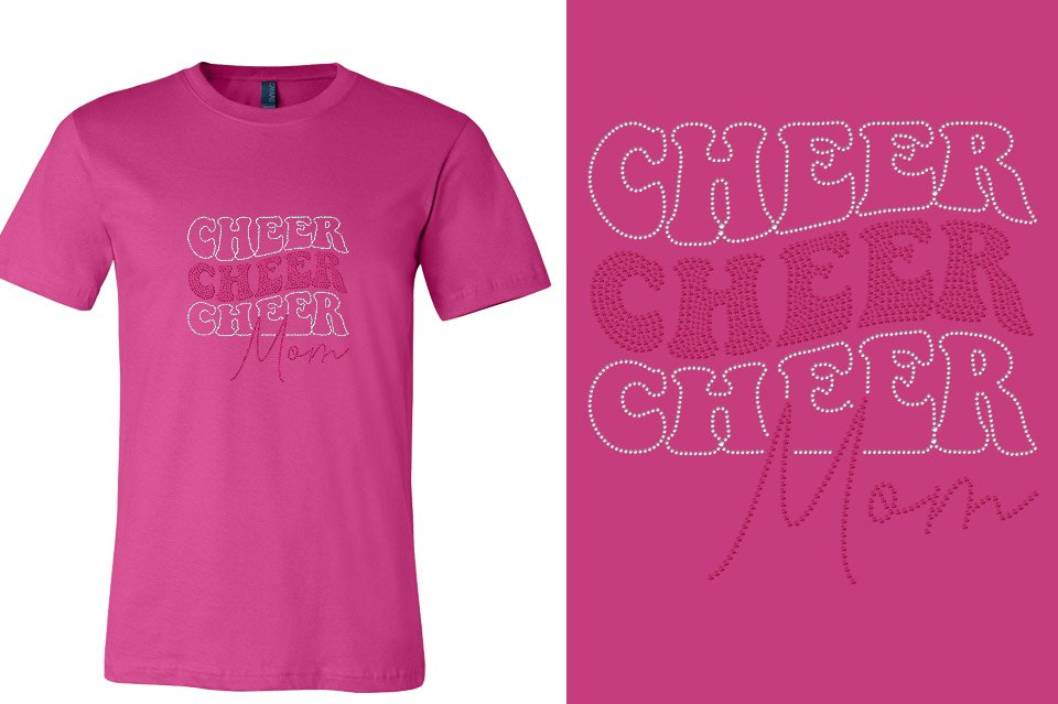 Rhinestones Cheer Extreme Cheer Mom Raleigh Unisex T-Shirt