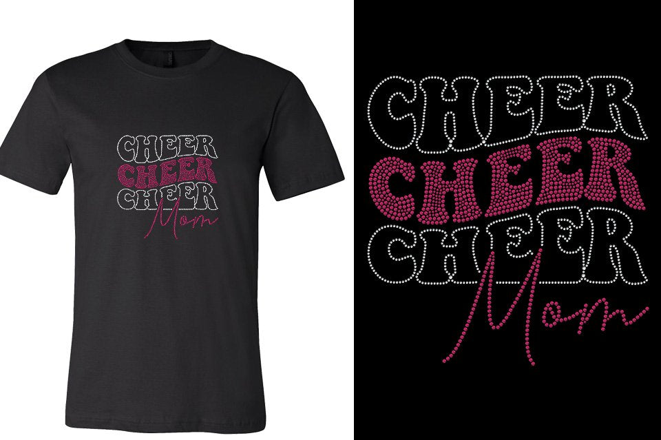 Rhinestones Cheer Extreme Cheer Mom Raleigh Unisex T-Shirt
