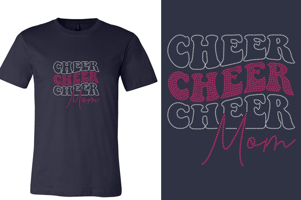 Rhinestones Cheer Extreme Cheer Mom Raleigh Unisex T-Shirt