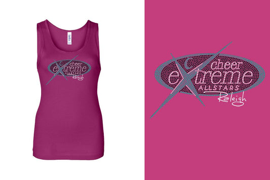 Rhinestones Cheer Extreme Raleigh Youth Tank