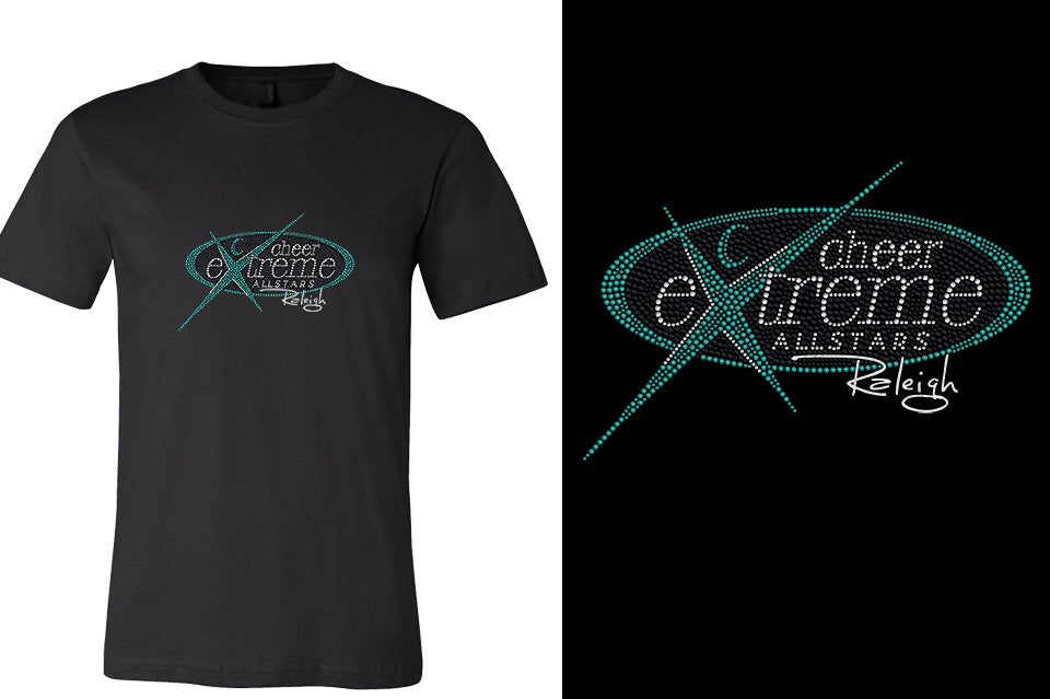 Rhinestones Cheer Extreme Raleigh Unisex T-Shirt