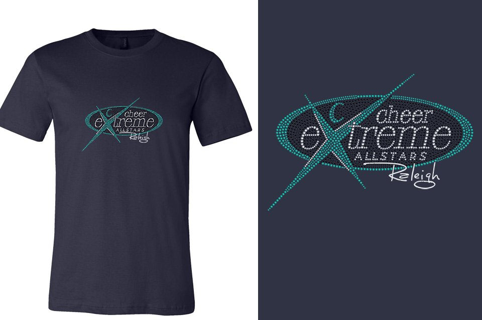 Rhinestones Cheer Extreme Raleigh Unisex T-Shirt