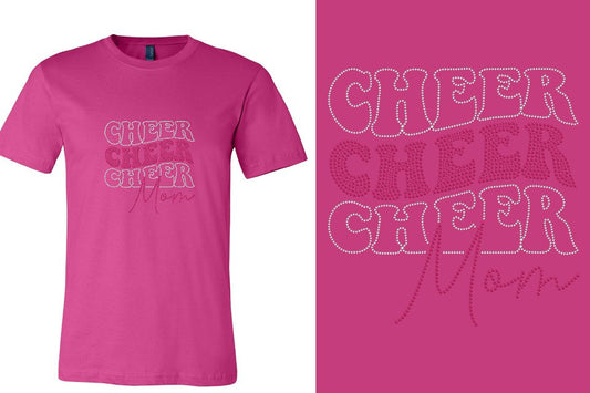 Rhinestones Cheer Extreme Cheer Mom Raleigh Unisex T-Shirt